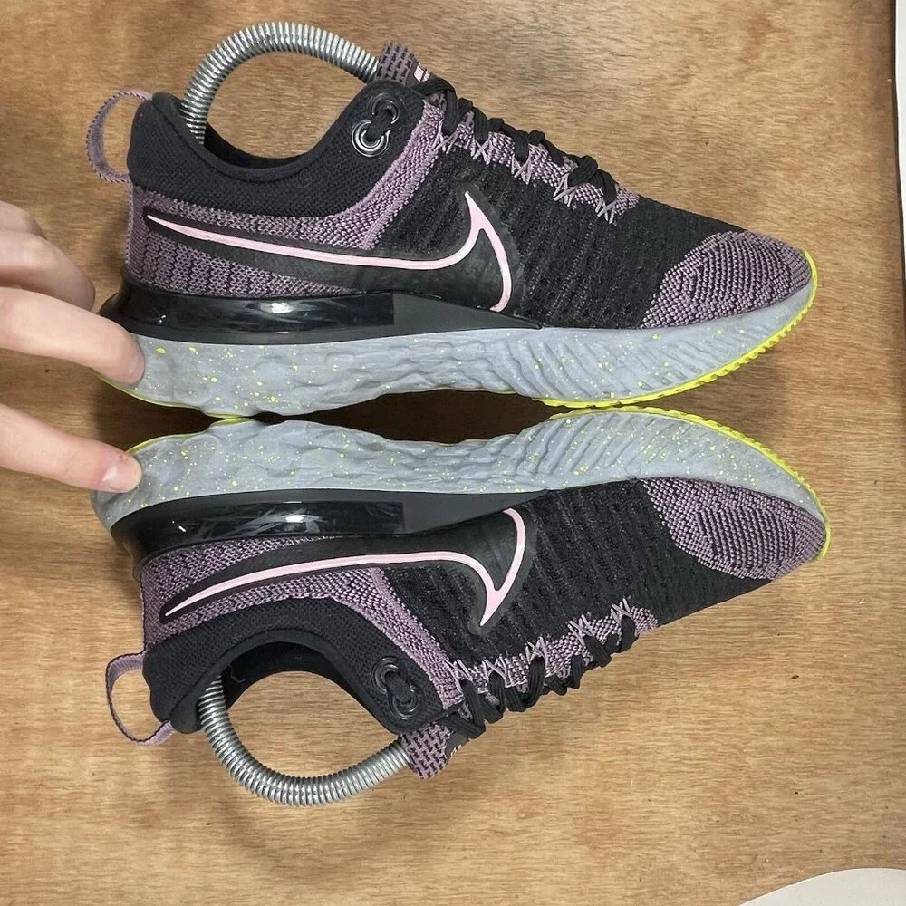 Nike React Infinity Run FK 2 Women Size 9 Purple CT2423-500 Running Gym Shoes